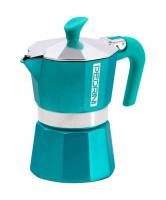 Moka konvice Pedrini Aroma Color Summer Blue 3 lky (150ml)