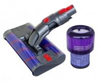Motorizovaná dvouválcová podlahová hubice pro DYSON V15, V11 a HEPA filtr - set