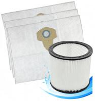 Omývatelný filtr a sáčky pro LIDL PNTS 1250/9 Parkside, 1+3ks