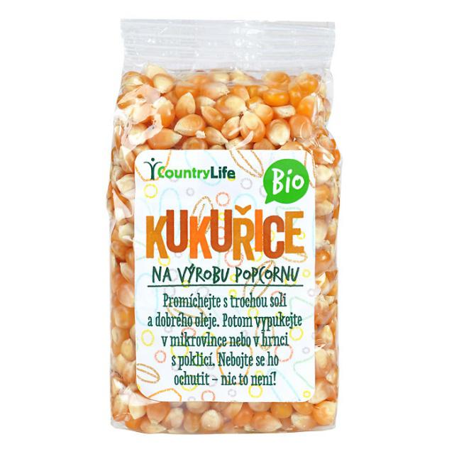 Kukuřice na výrobu popcornu Bio Country Life 200g