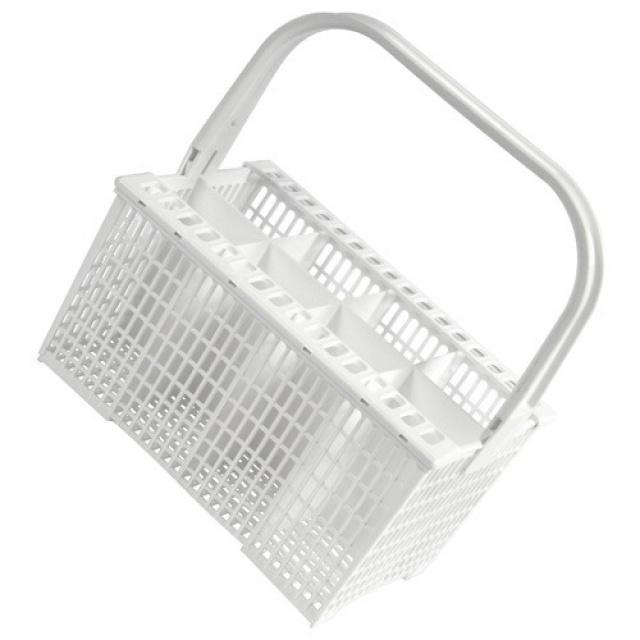 Bílý koš na příbor do myčky nádobí Zanussi (23 x 13 cm), 8 přihrádek