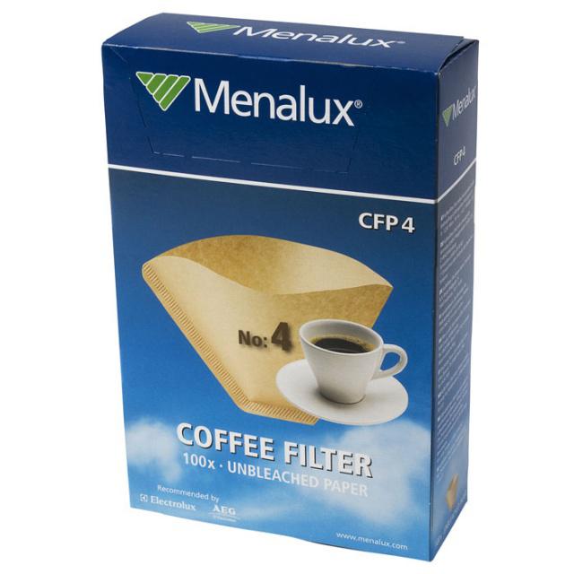 Fotografie Menalux CFP4 Filtry na kávu vel. 4 100 ks nebělené