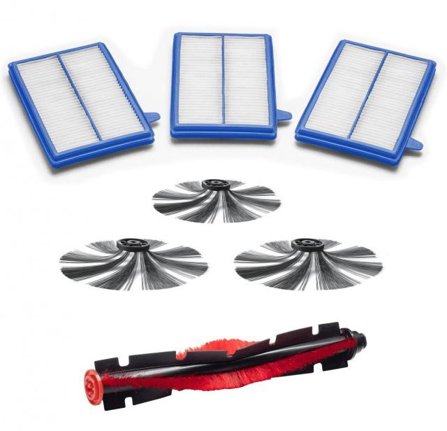 Fotografie Electrolux ERK6 HEPA filtry, kartáče a mopy k vysavači ELECTROLUX 700 ER71UW2UG 7ks sada