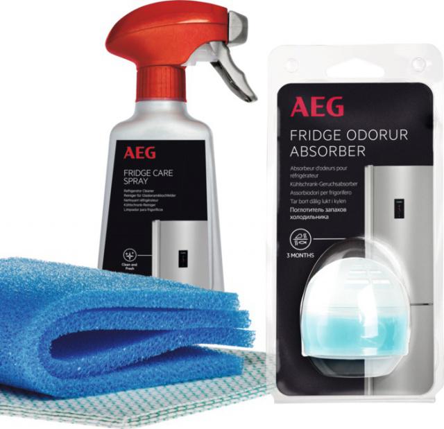 Kompletn sada pro pi a drbu, kterou si vae chladnika zaslou. Obsahuje: istic spray, hadk, podloku do boxu zeleniny, pohlcova zpachu. Kvalitn produkt - vrobce AEG.