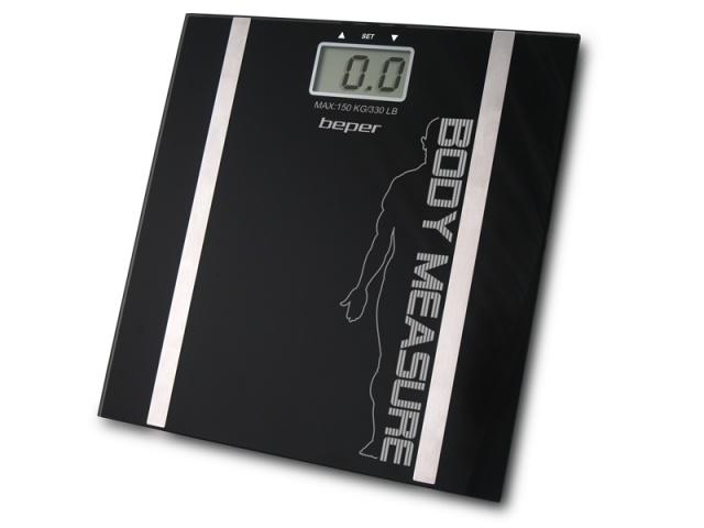 Fotografie Beper Digitální osobní váha s měřením tuku a vody 40808A Beper A132:kBEP017