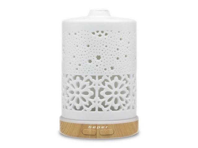 Keramická aroma lampa a zvlhčovač vzduchu s LED osvětlením BEPER 70404