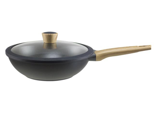 Beper Pánev WOK BEPER PE405 TEKA s pokličkou 28 cm