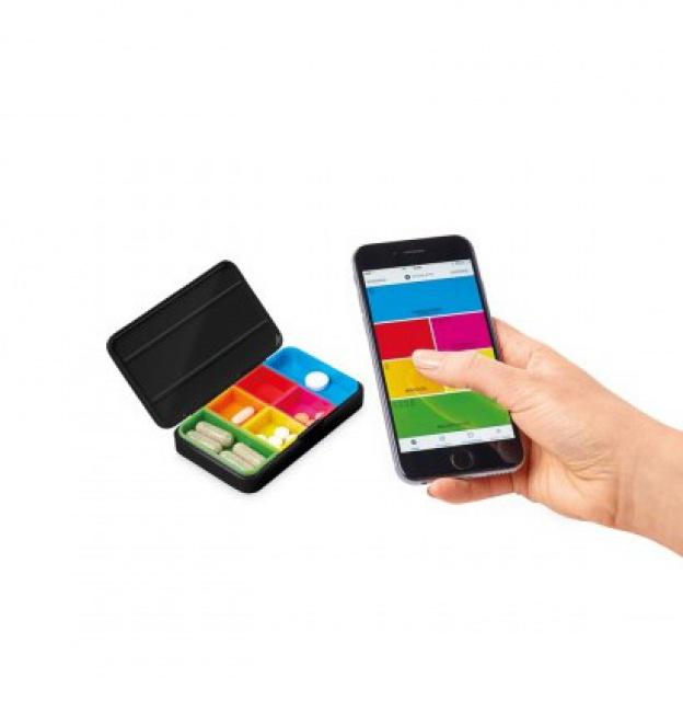 Vitility Krabička na léky Vitility s aplikací pro chytrý telefon - černá