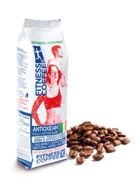 Fotografie Monvitaly Káva FITNESS COFFEE® Antioxidant Fully Active Blend zrnková 250 g A132:z64996