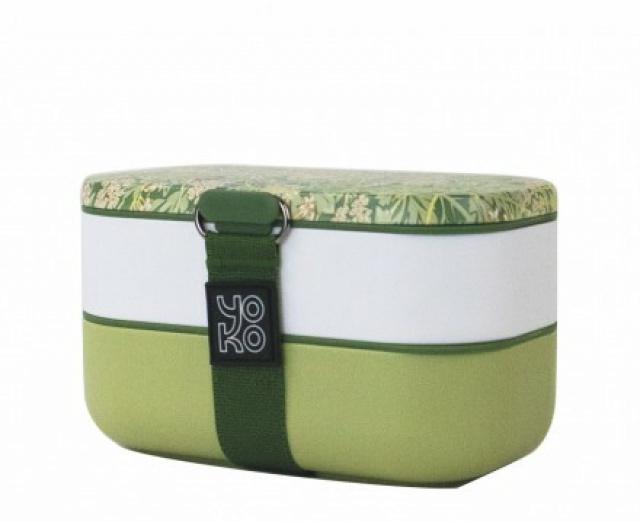 Box na jídlo Bento Yoko Design Jasmine, dvoupatrový, 1,2 litru