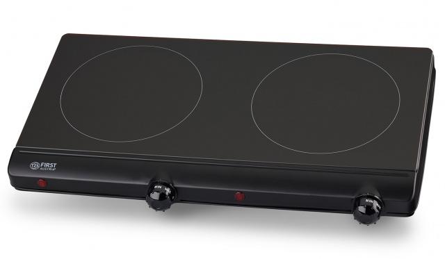 Sklokeramický dvouplotýnkový vařič First Austria FA 5096-9, 2500W