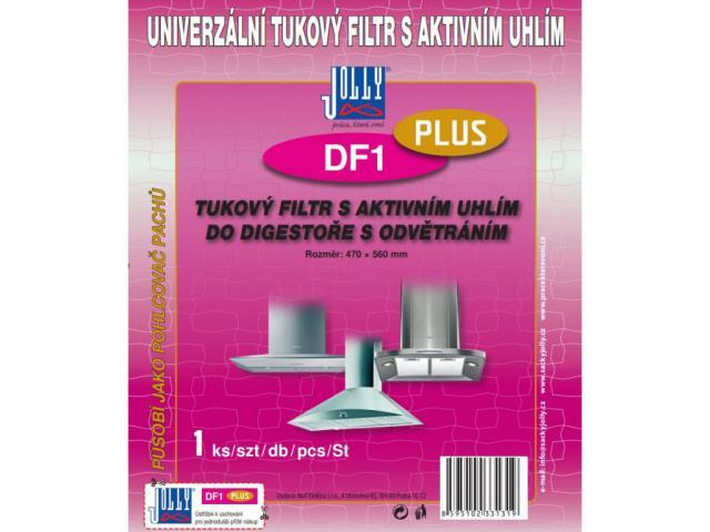 DF1 PLUS tukový a uhlíkový filtr do digestoře s odvětráním, 470 x 560 mm UNI