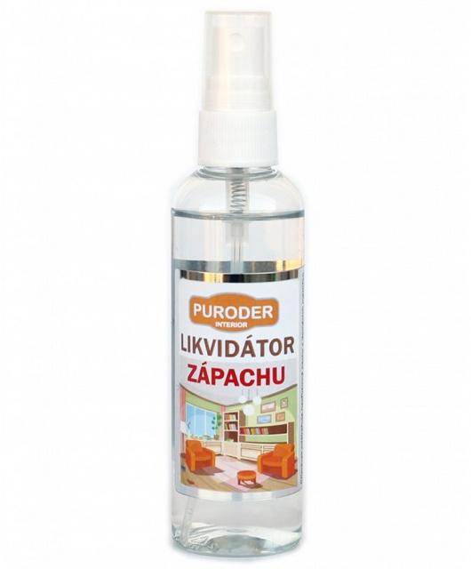 Fotografie Likvidátor zápachu pro interiéry Puroder INTERIOR, 100 ml - neparfemovaný