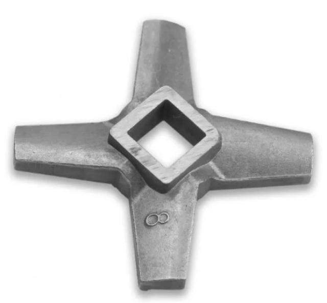 Jednostranný nůž č.8 k mlýnku na maso Zelmer s komorou č.8