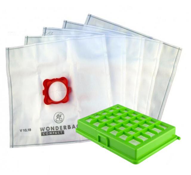 nipponcec.cz Originální sáčky ROWENTA Wonderbag Compact WB305140 5ks + HEPA filtr