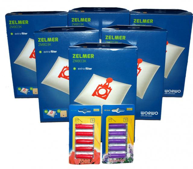 Sáčky do vysavače ZELMER Jupiter, Magnat, Maxim, Solaris, Twix, ZVCA300B - 24 ks Worwo