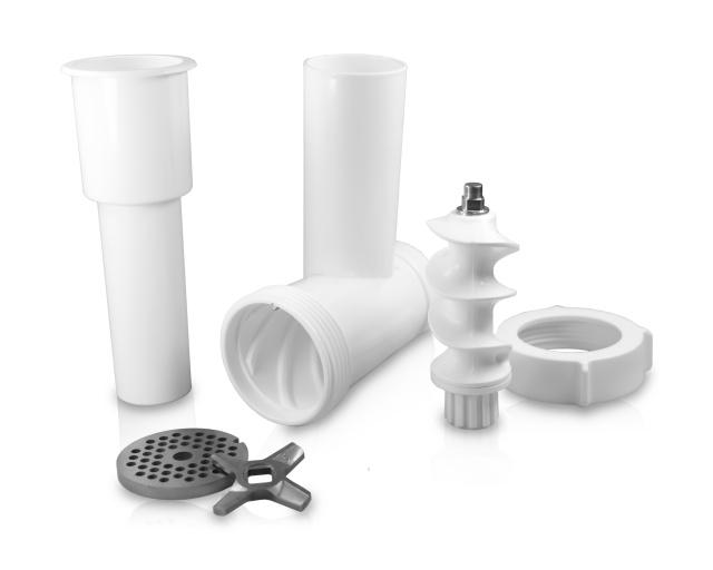 AJS Sada pro mlýnek na maso Zelmer č.5 - komora, sítko, nůž, šnek, matice, posunovač