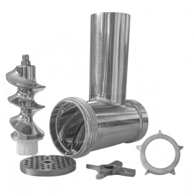 AJS Sada pro mlýnek na maso Zelmer č. 8 - komora, sítko, nůž, šnek, matice