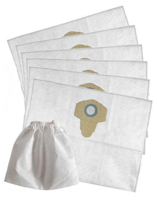 Sáčky a filtrační návlek pro vysavač LIDL PNTS 1250/9 Parkside 6+1ks