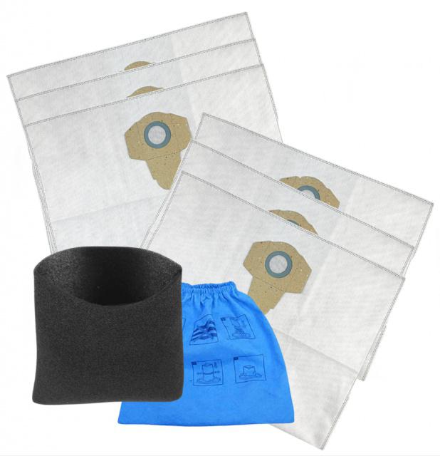 Sáčky a pratelné originál filtry pro PARKSIDE PNTS 1400, 1500, 23E, 30/xx 6+2ks Alafil