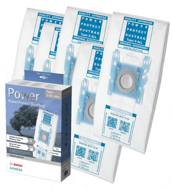 Originální sáčky do vysavačů BOSCH BBZ41FGALL Plus 5ks