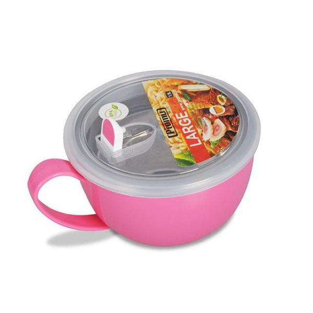 Hrnek jídlonosič Eldom Promis TM110P s ventilem, růžový, 1,1 l