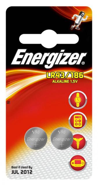 Fotografie Baterie LR43/186A/V12GA ENERGIZER 2ks