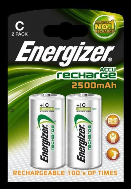 Baterie Energizer nabíjecí malý mono HR14/2500mAh 2ks