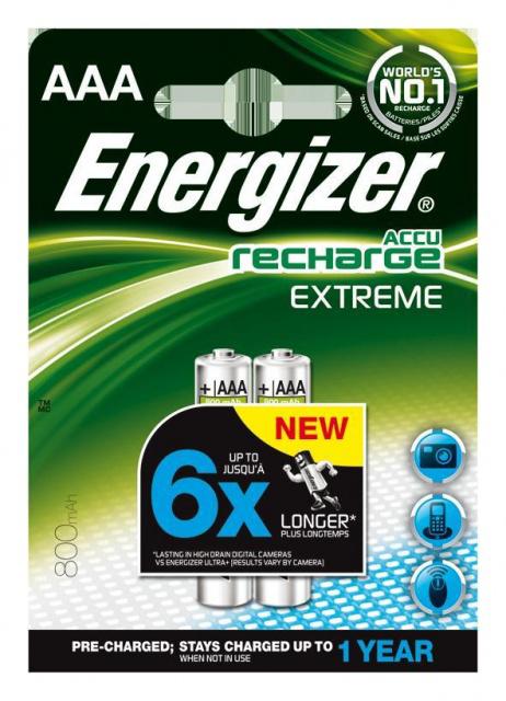 Baterie Energizer nabíjecí AAA HR03/800, 2ks