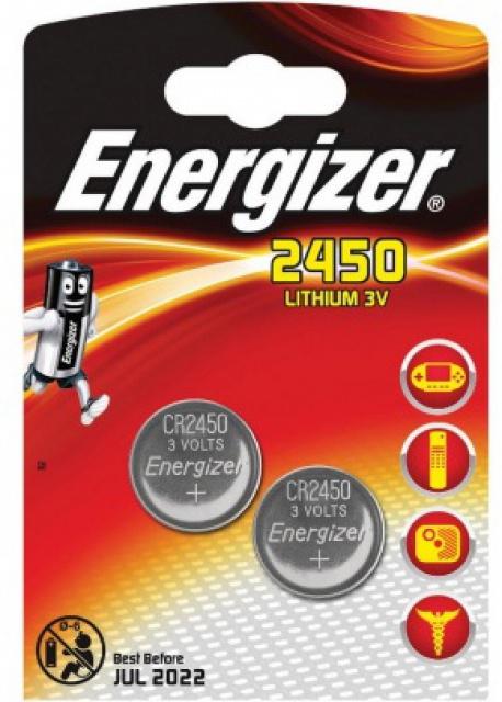 Lithiová baterie CR 2450 ENERGIZER 2ks
