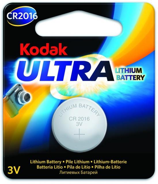 Lithiová baterie CR 2016 KODAK Lithium Ultra 1ks