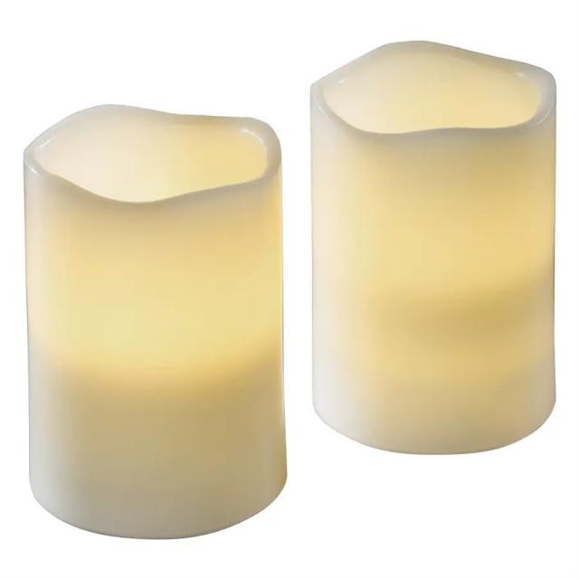 LED svíčky z pravého vosku Hama, 2 ks