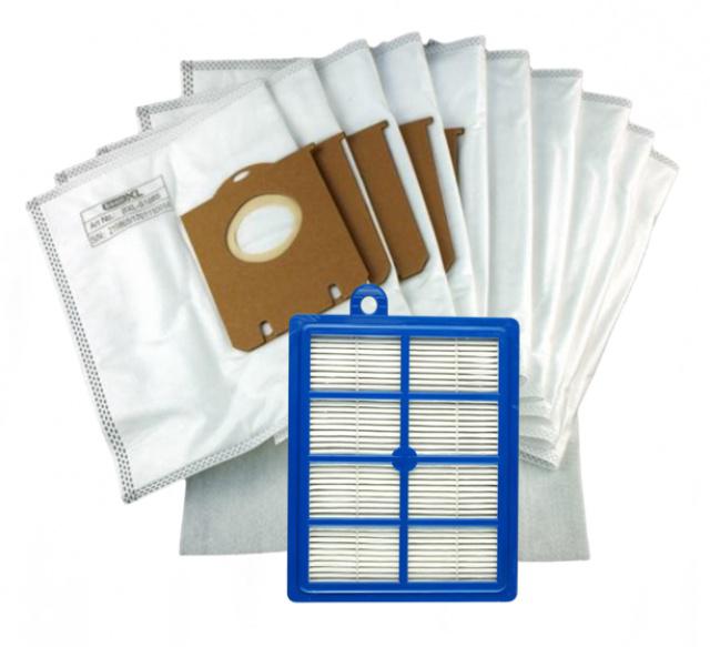 AEG Filtr HEPA pro AEG Viva Quickstop AVQ 2100 až 2190 a sáčky 1+10ks