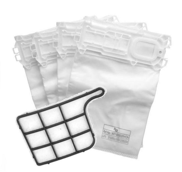 Fotografie Textilní sáčky pro Značení SWIRL V65 a filtr 4ks