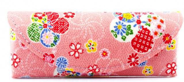 Japonské dámské pouzdro na brýle Pink III