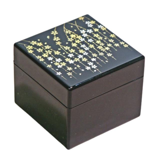 Japonská šperkovnice Sakura 6,5 x 8,5 cm - Urushi lak