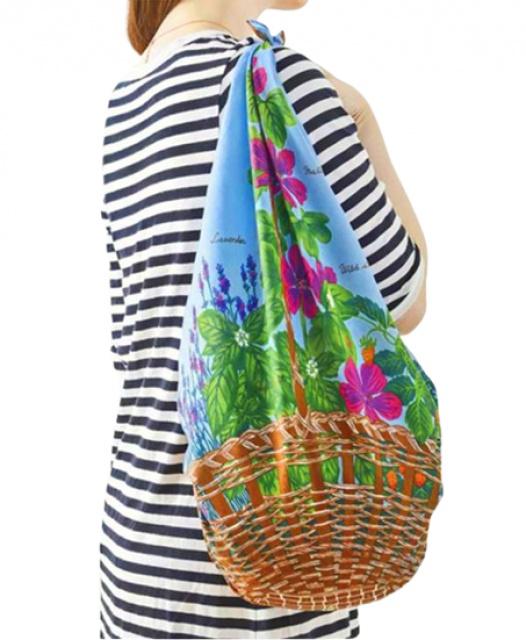 Japonský šátek Furoshiki 97 x 97 cm Flower Bag