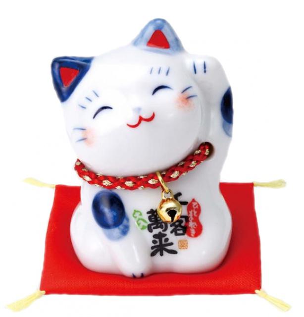 Japonská kočka štěstí Maneki Neko Hitomaneki 6cm