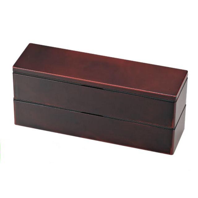 Hakoya Japonský jídlonosič pro muže Bento Slim Mahagon, 2 x 420 ml