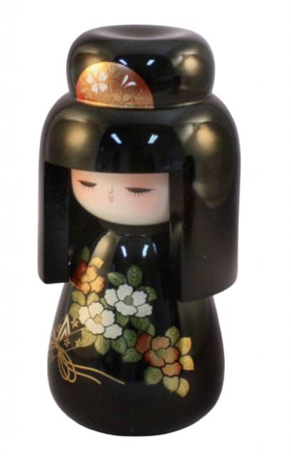 Japonsk panenka Kokeshi Hatsukoi Urushi 17 cm