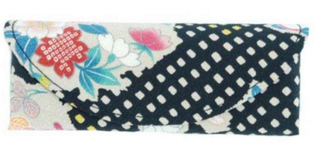 Japonské dámské pouzdro na brýle Blue / Black