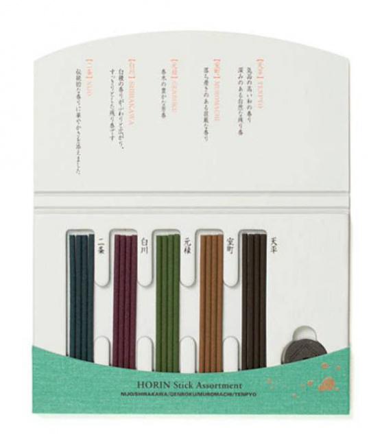 Japonské vonné tyčinky Horin - sada s držákem 20ks