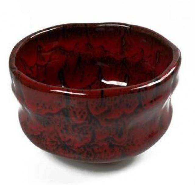 Japonská miska - chawan AKA-nagashi na čaj matcha