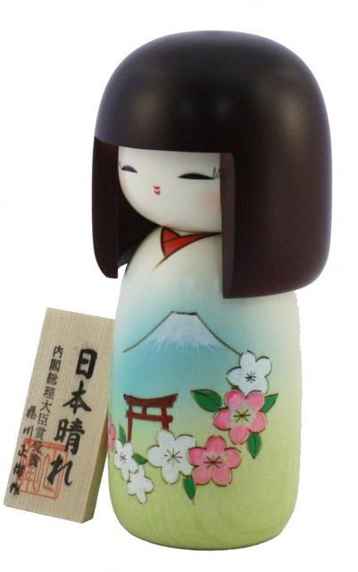 Japonská panenka Kokeshi Nihonbare 16 cm