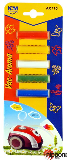 K&M Vůně do bezsáčkového i sáčkového vysavače VAC Aroma tyčinky 5ks - mix vůní