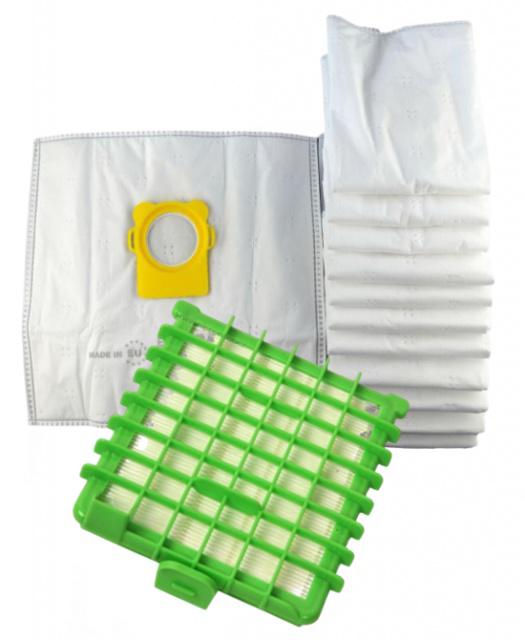 HEPA filtr pro vysavač ROWENTA Silence Force Extreme RO592101 Eco a 12ks sáčků