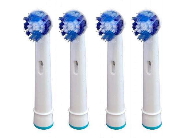 Fotografie NK08 Náhradní hlavice Koma pro elektrické zubní kartáčky Braun Oral-B PRECISION CLEAN, 4 ks