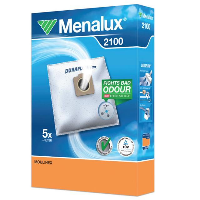 Sáčky Menalux 2100 5ks pro MOULINEX Compact 1200 textilní
