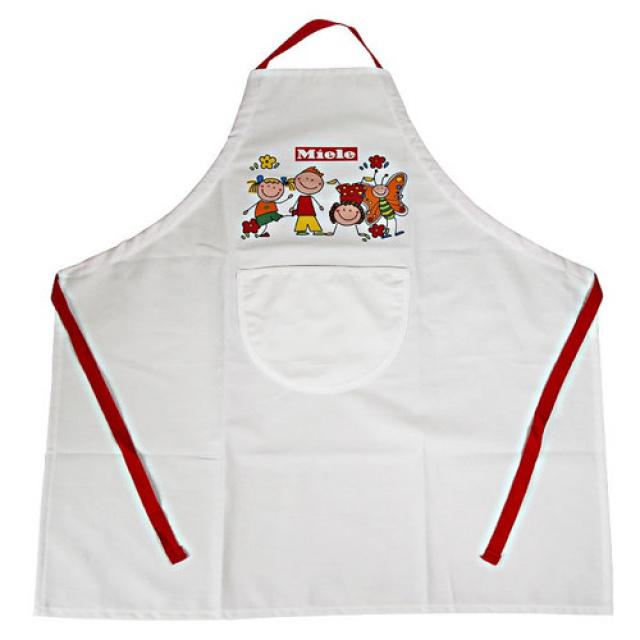 Dětská kuchyňská zástěra Miele s hravým potiskem