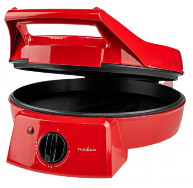 Multifunkční pec na pizzu s grilem Nedis FCPM100FRD, Ø 30 cm
